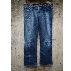 7 For All Mankind Bootcut Jeans Women’s Size 27 Blue Denim Stretch